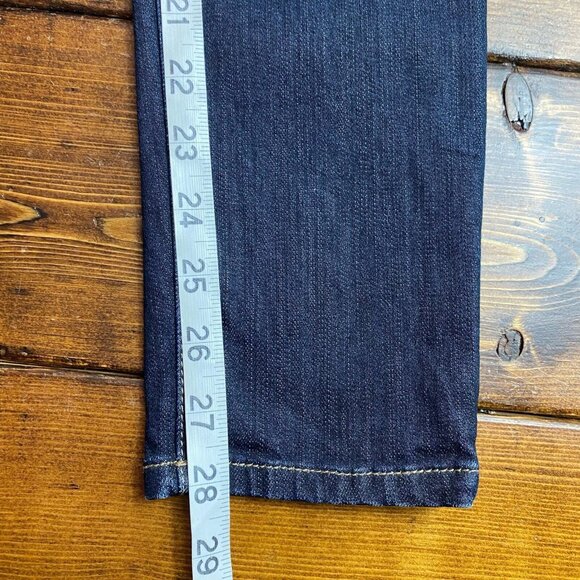 White House Black Market Jeans Women's Size 00 The Skimmer Ripped Dark Wash - Picture 10 of 11